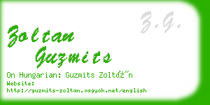 zoltan guzmits business card